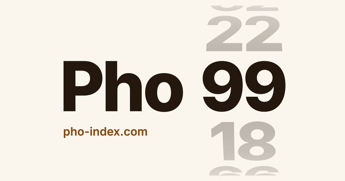 Pho Index