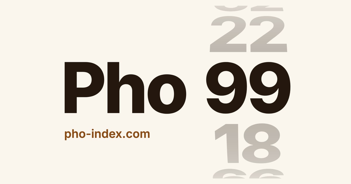 Pho Index